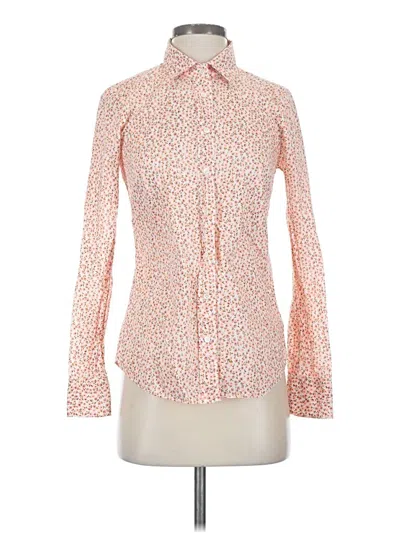 Pre-owned Jcrew Long Sleeve Blouse In Orange