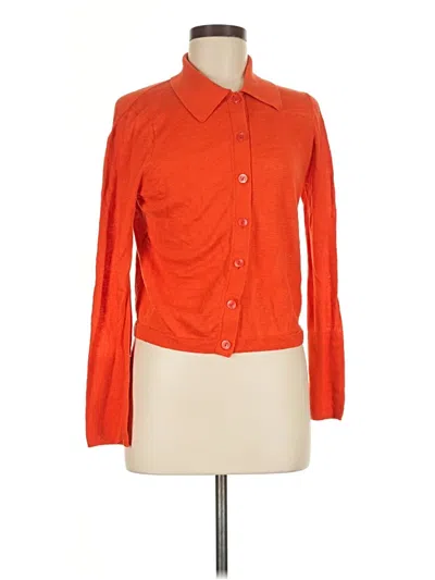 Pre-owned Jcrew Long Sleeve Blouse In Orange