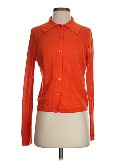 Pre-owned Jcrew Long Sleeve Blouse In Orange