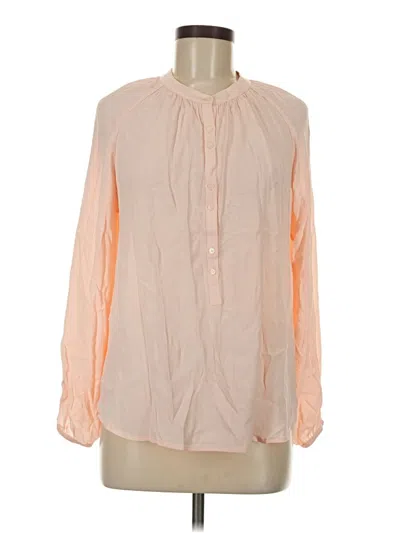 Pre-owned Jcrew Long Sleeve Blouse In Orange