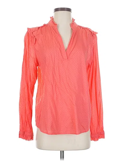 Pre-owned Jcrew Long Sleeve Blouse In Orange