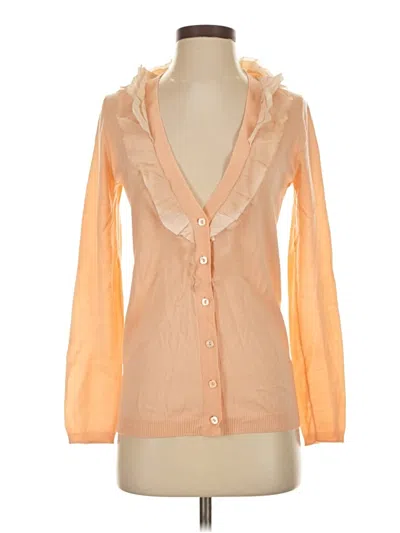 Pre-owned Jcrew Long Sleeve Blouse In Orange