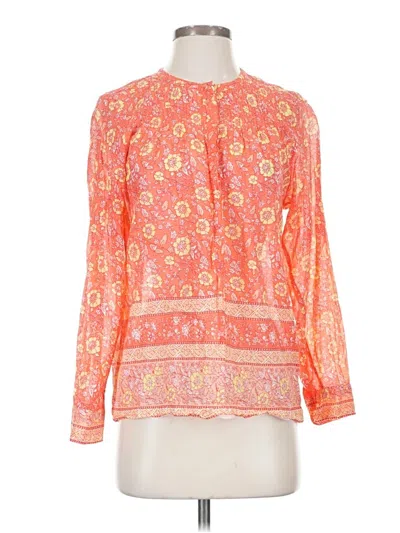 Pre-owned Jcrew Long Sleeve Blouse In Orange