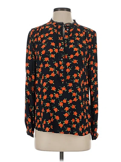 Pre-owned Jcrew Long Sleeve Blouse In Orange