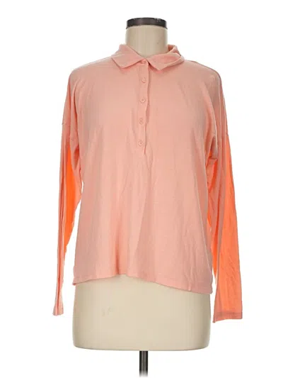 Pre-owned Jcrew Long Sleeve Blouse In Orange