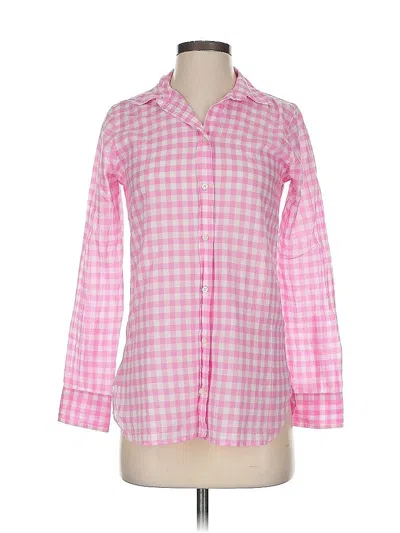 Pre-owned Jcrew Long Sleeve Blouse In Pink