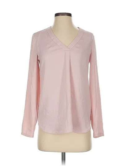 Pre-owned Jcrew Long Sleeve Blouse In Pink