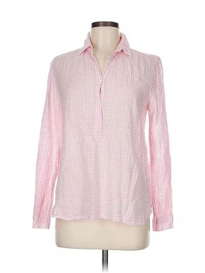 Pre-owned Jcrew Long Sleeve Blouse In Pink