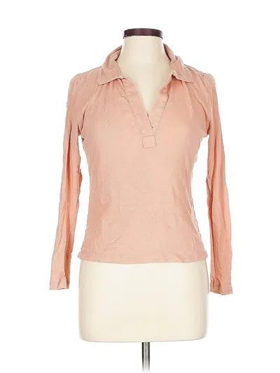 Pre-owned Jcrew Long Sleeve Blouse In Pink