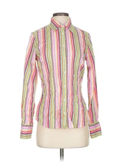 Pre-owned Jcrew Long Sleeve Blouse In Pink