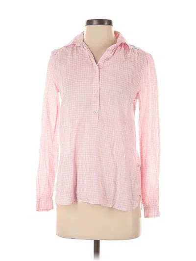 Pre-owned Jcrew Long Sleeve Blouse In Pink