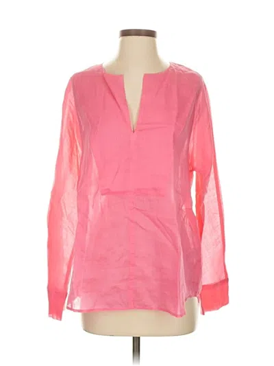 Pre-owned Jcrew Long Sleeve Blouse In Pink
