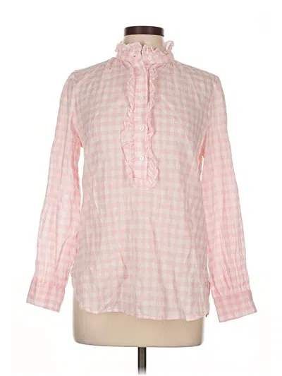 Pre-owned Jcrew Long Sleeve Blouse In Pink