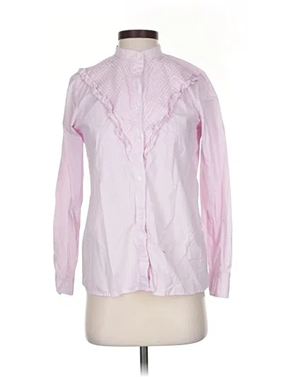 Pre-owned Jcrew Long Sleeve Blouse In Pink
