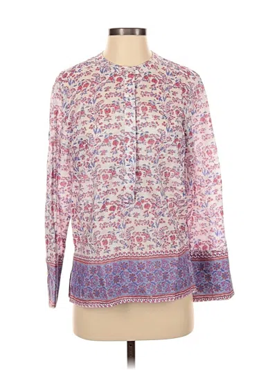 Pre-owned Jcrew Long Sleeve Blouse In Pink