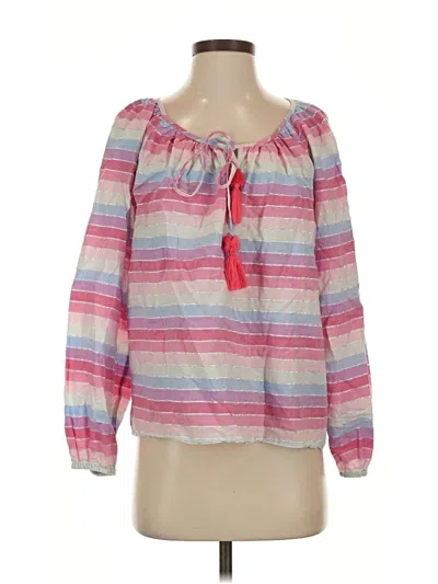 Pre-owned Jcrew Long Sleeve Blouse In Pink