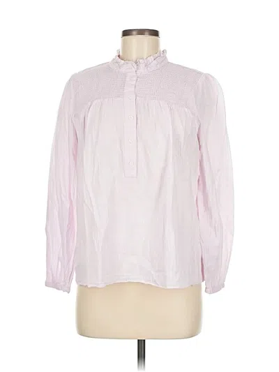 Pre-owned Jcrew Long Sleeve Blouse In Pink