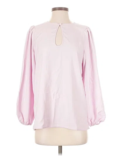 Jcrew Long Sleeve Blouse In Pink