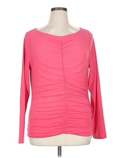 Pre-owned Jcrew Long Sleeve Blouse In Pink