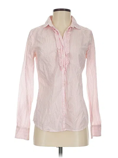 Pre-owned Jcrew Long Sleeve Blouse In Pink
