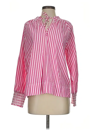 Pre-owned Jcrew Long Sleeve Blouse In Pink