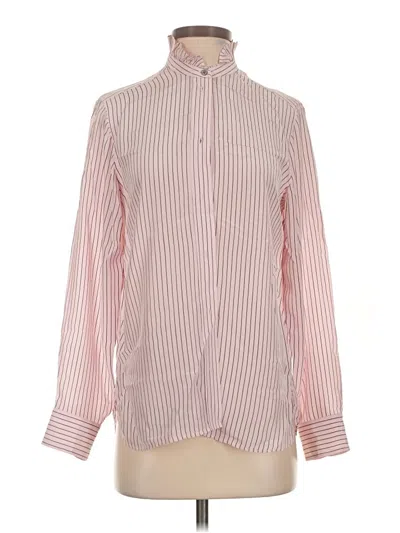 Pre-owned Jcrew Long Sleeve Blouse In Pink