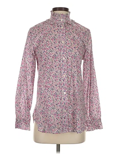 Jcrew Long Sleeve Blouse In Pink