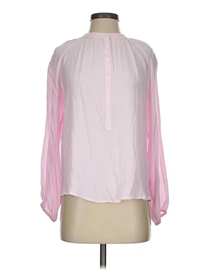Pre-owned Jcrew Long Sleeve Blouse In Pink
