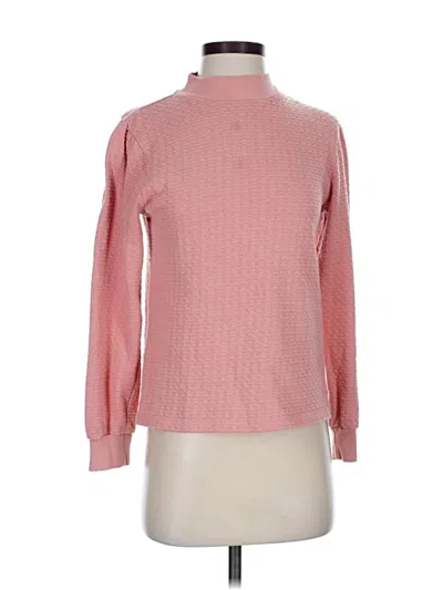 Pre-owned Jcrew Long Sleeve Blouse In Pink