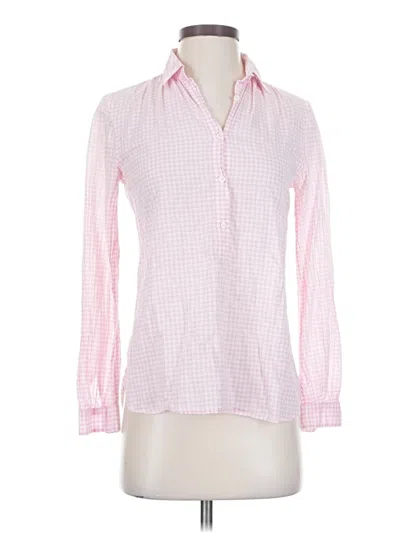 Pre-owned Jcrew Long Sleeve Blouse In Pink