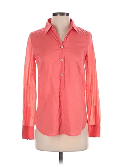 Pre-owned Jcrew Long Sleeve Blouse In Pink