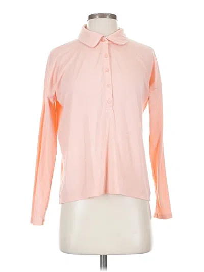 Pre-owned Jcrew Long Sleeve Blouse In Pink