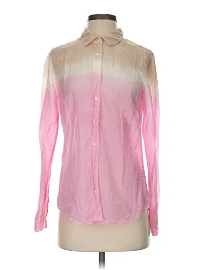 Pre-owned Jcrew Long Sleeve Blouse In Pink