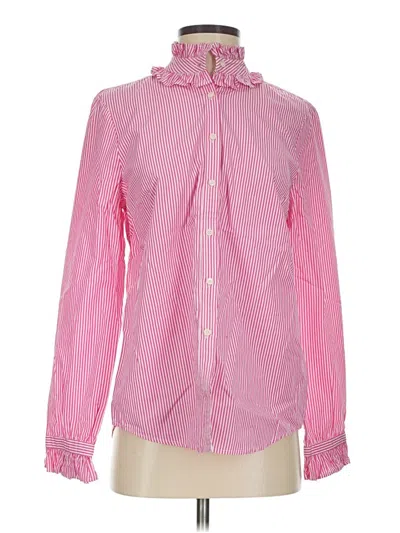 Pre-owned Jcrew Long Sleeve Blouse In Pink