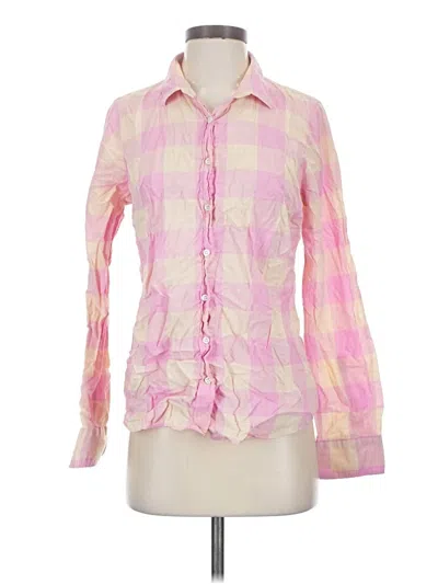 Pre-owned Jcrew Long Sleeve Blouse In Pink