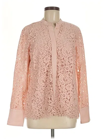 Pre-owned Jcrew Long Sleeve Blouse In Pink