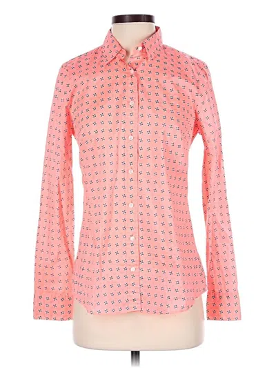 Pre-owned Jcrew Long Sleeve Blouse In Pink
