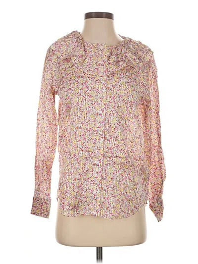 Jcrew Long Sleeve Blouse In Pink