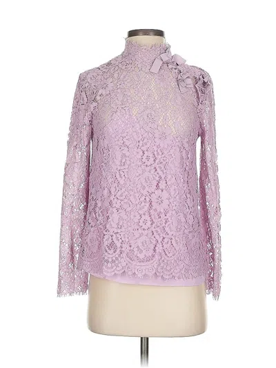 Pre-owned Jcrew Long Sleeve Blouse In Purple