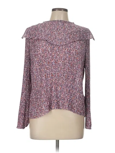 Pre-owned Jcrew Long Sleeve Blouse In Purple