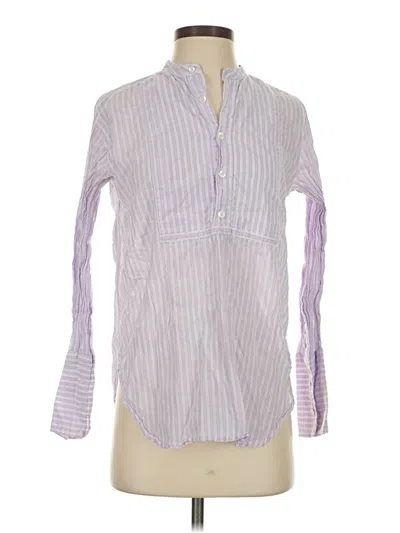 Pre-owned Jcrew Long Sleeve Blouse In Purple
