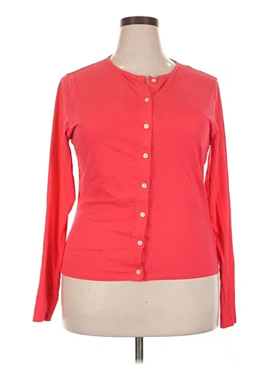 Pre-owned Jcrew Long Sleeve Blouse In Red