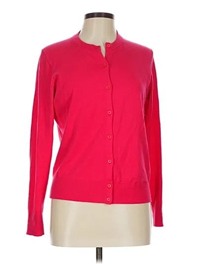 Pre-owned Jcrew Long Sleeve Blouse In Red