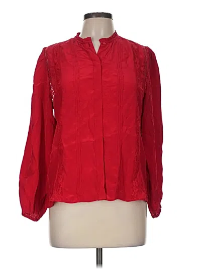 Jcrew Long Sleeve Blouse In Red