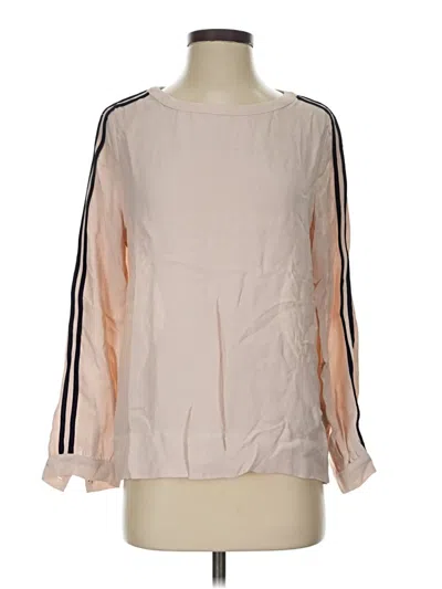 Pre-owned Jcrew Long Sleeve Blouse In Tan