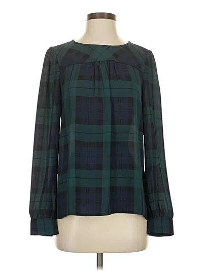 Pre-owned Jcrew Long Sleeve Blouse In Teal