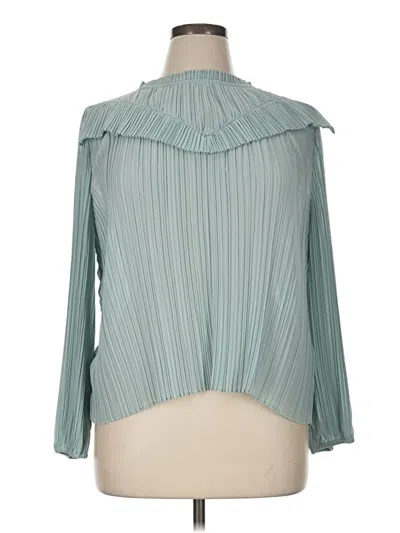 Pre-owned Jcrew Long Sleeve Blouse In Teal