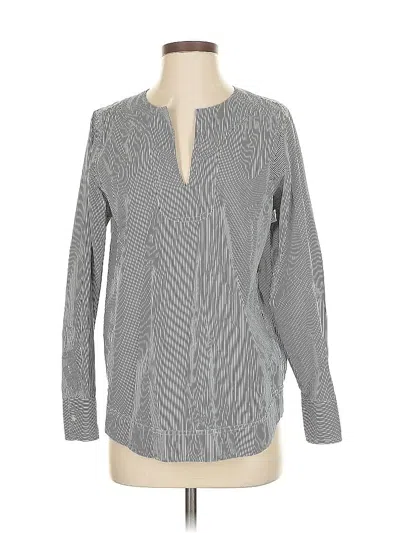 Pre-owned Jcrew Long Sleeve Blouse In White