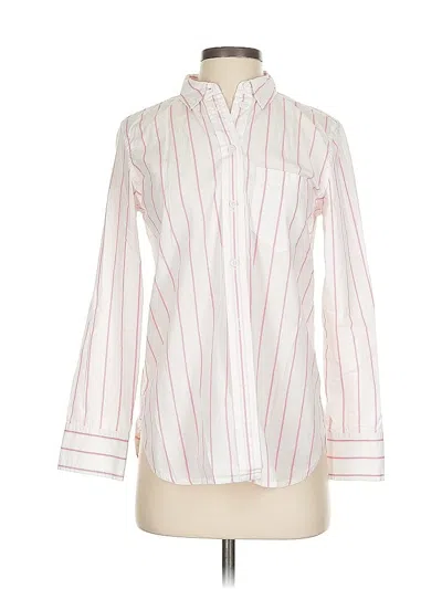 Pre-owned Jcrew Long Sleeve Blouse In White