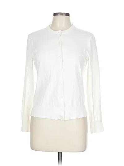 Pre-owned Jcrew Long Sleeve Blouse In White